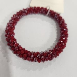 NWT Shiny Metallic Beaded Bracelet